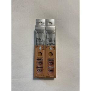 New Lot of 2 L'Oreal True Match Eye Cream Concealer .4 OZ C 7-8 Hyaluronic Acid
